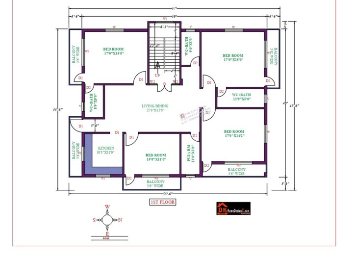 54X44 Affordable House Design