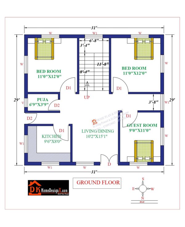 31X29 Affordable House Design