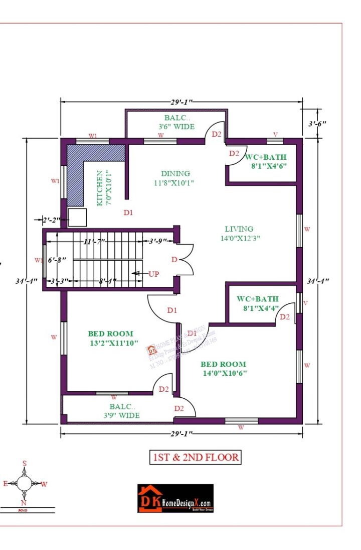 30X35 Affordable House Design - Image 2