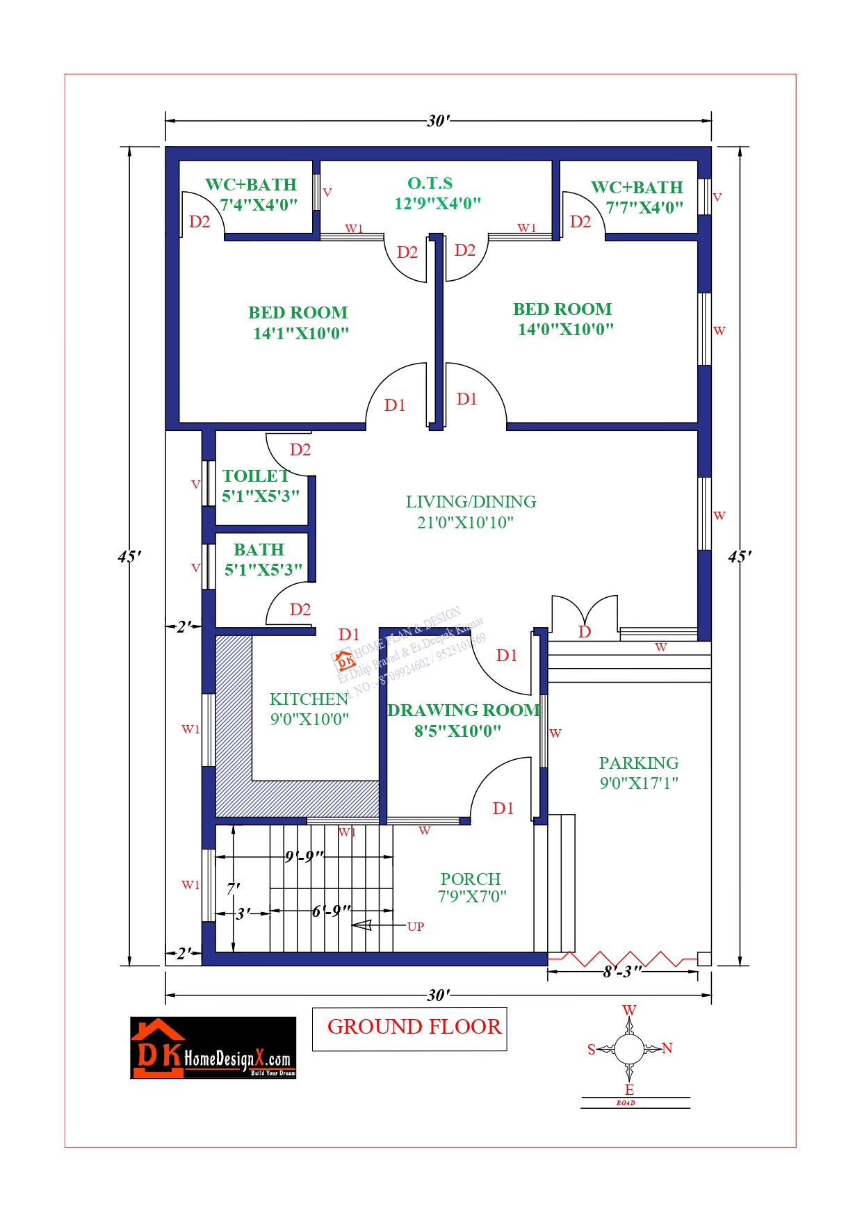 30X45 Affordable House Design DK Home DesignX 30X45 Affordable House Design DK Home DesignX