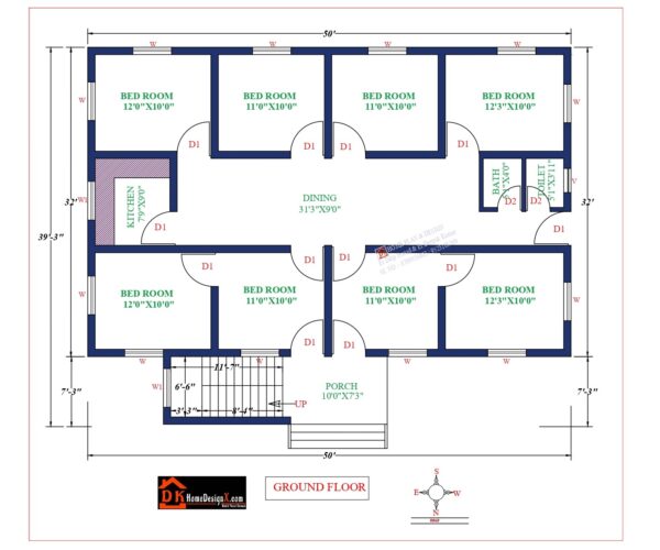 50X40 Affordable House Design