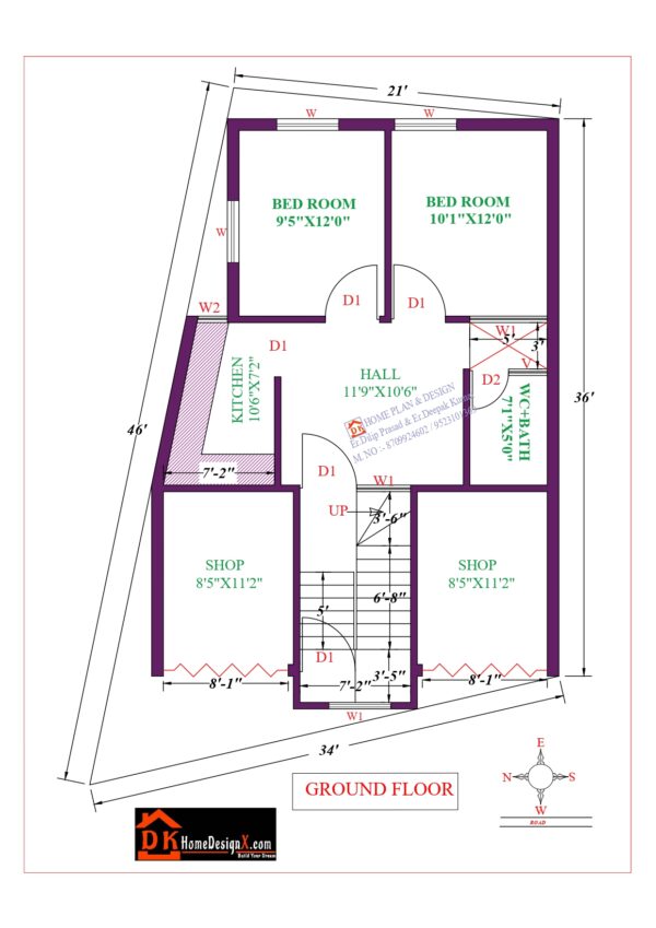 21X46 Affordable House Design