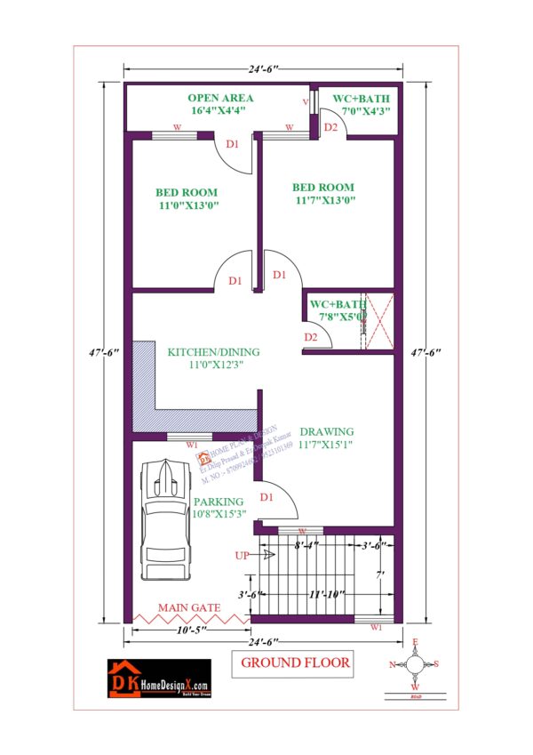 25X48 Affordable House Design