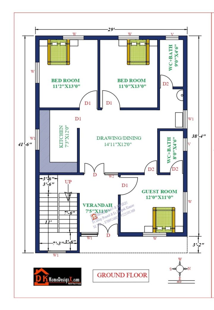 29X42 Affordable House Design