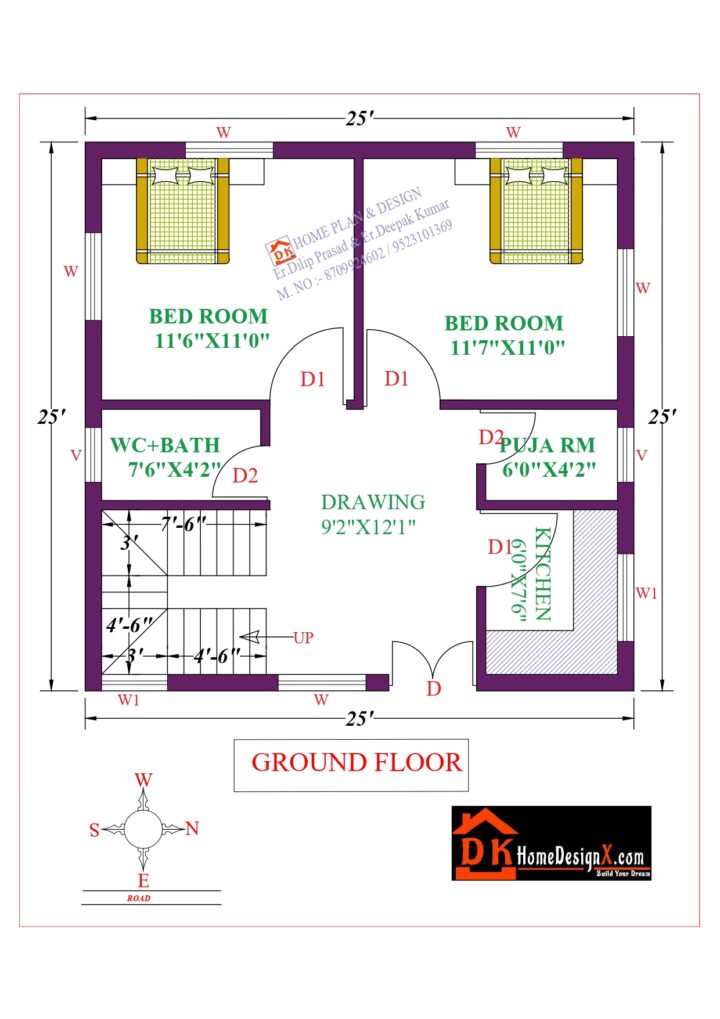 25X25 Affordable House Design