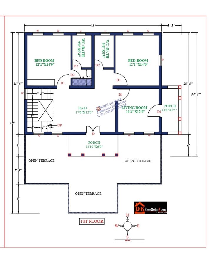 44X50 Affordable House Design - Image 2