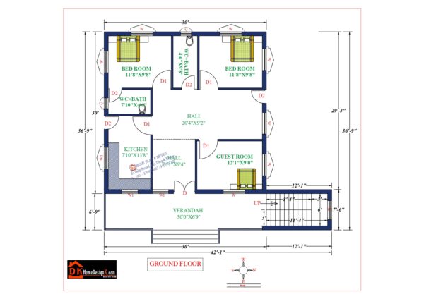 43X47 Affordable House Design