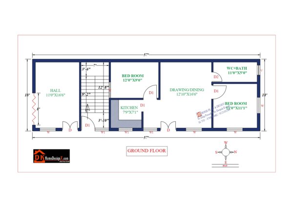 57X18 Affordable House Design