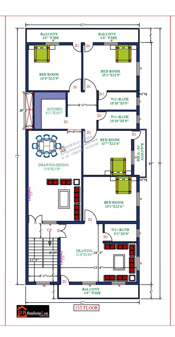 32X76 Affordable House Design