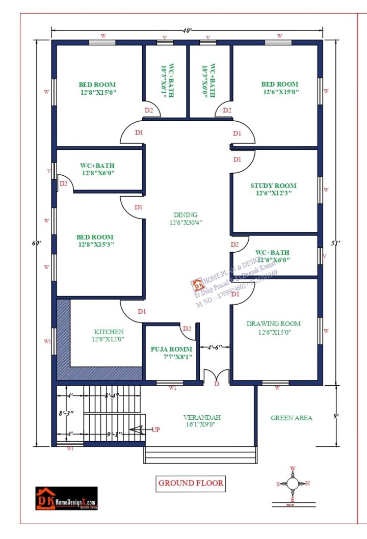 40X64 Affordable House Design