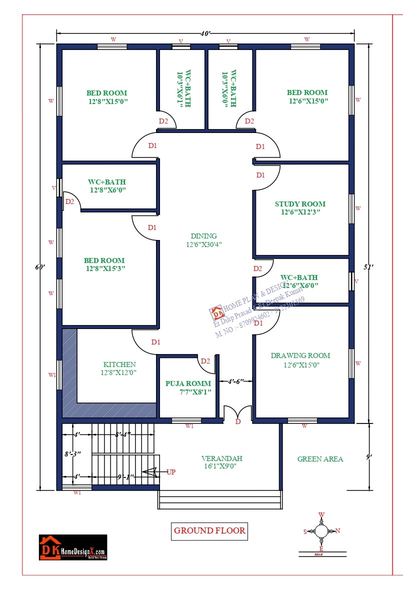 40X64 Affordable House Design DK Home DesignX