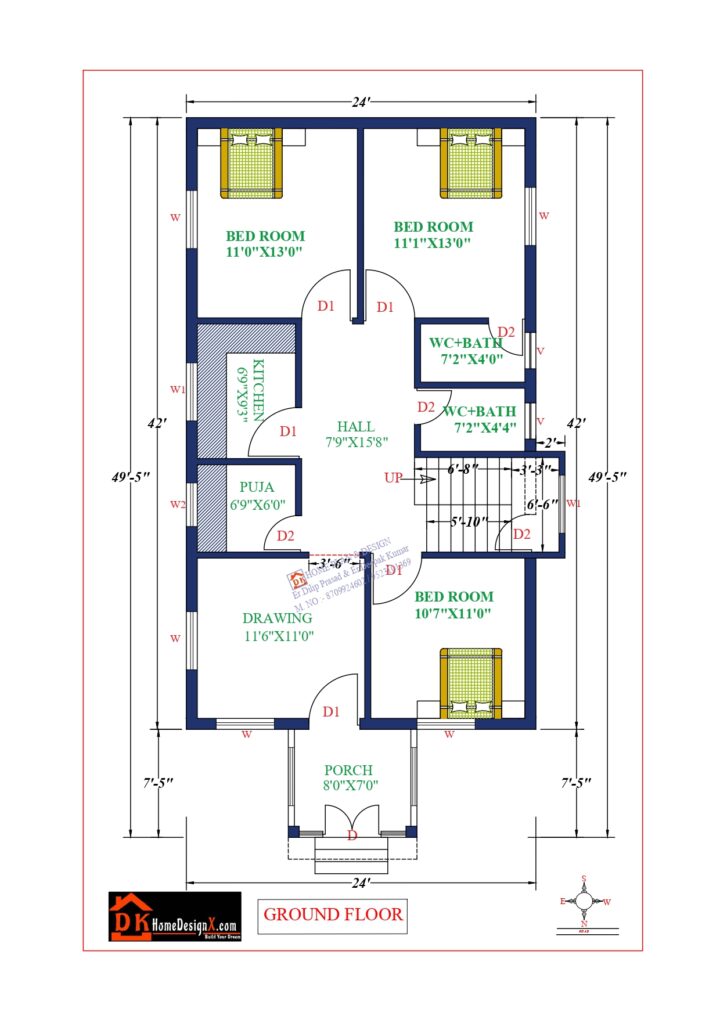 24X50 Affordable House Design