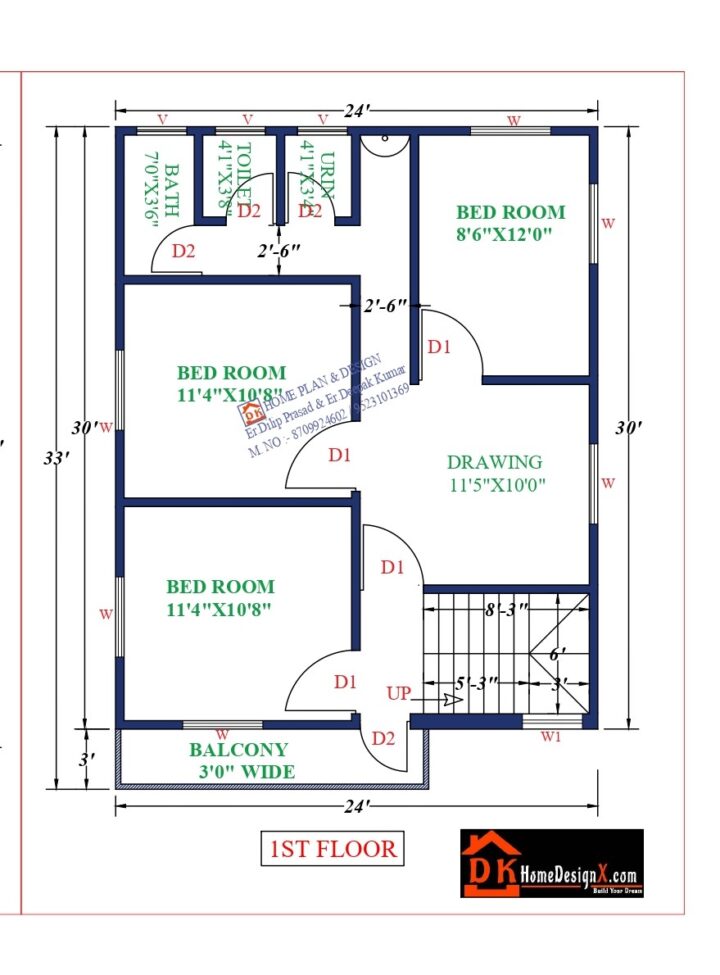 24X30 Affordable House Design - Image 2