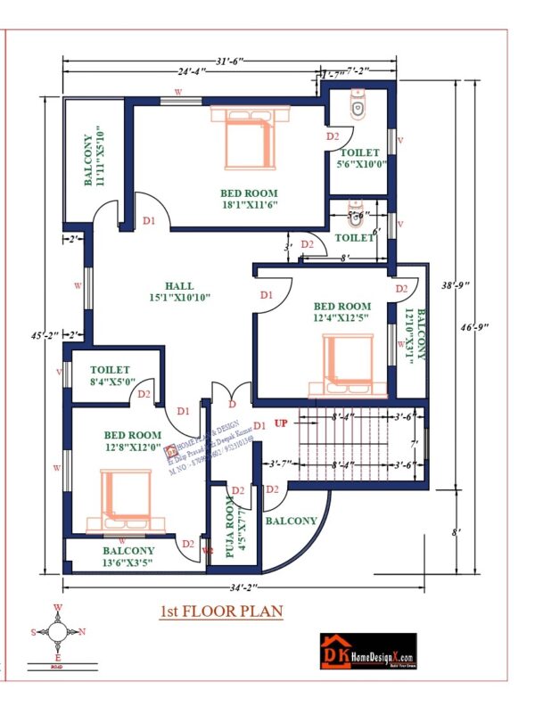 35X47 Affordable House Design
