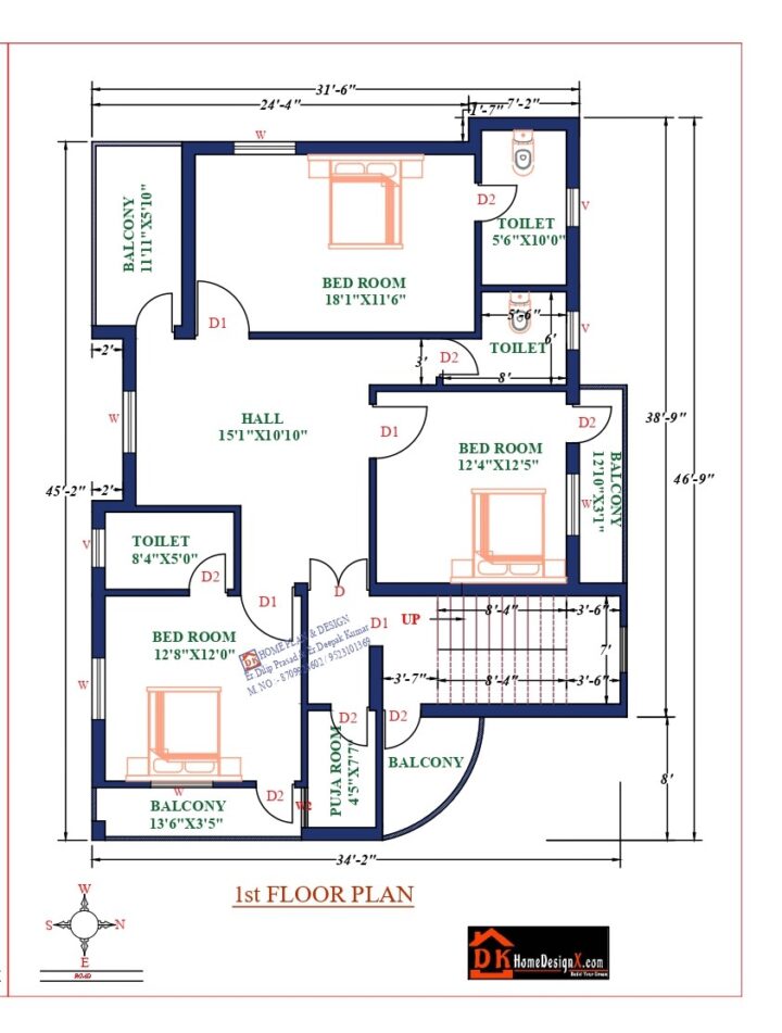 35X47 Affordable House Design
