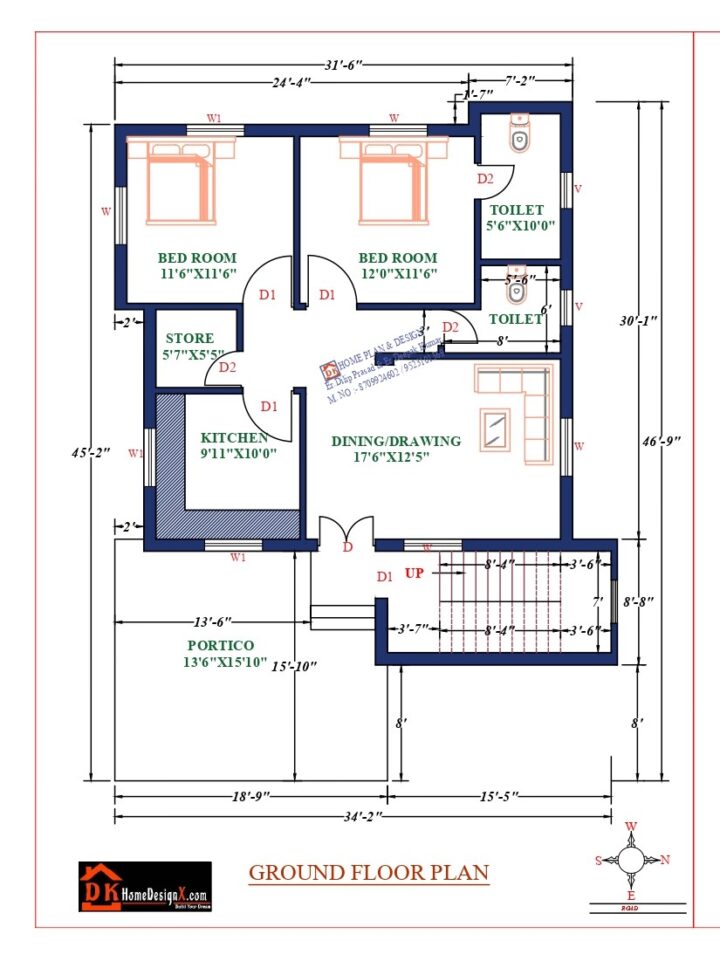 35X47 Affordable House Design - Image 2