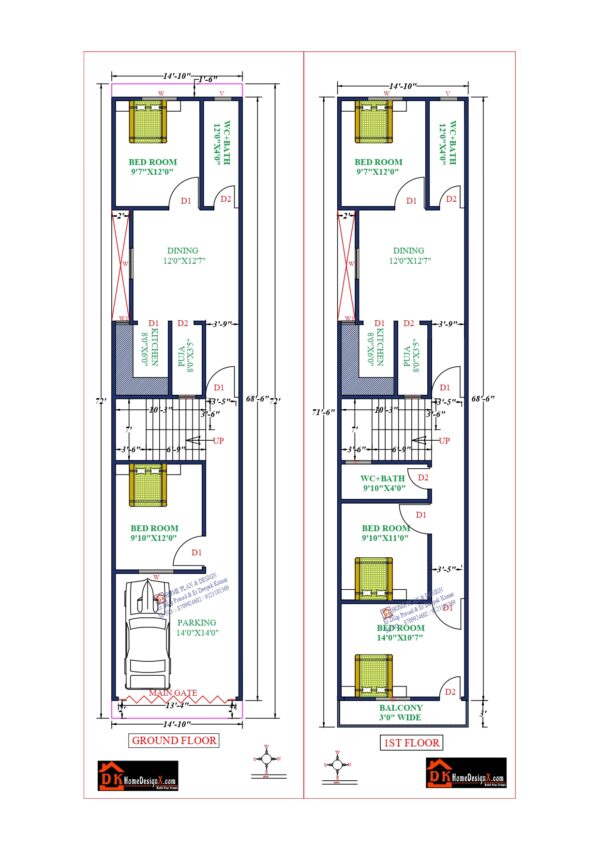 15X72 Affordable House Design