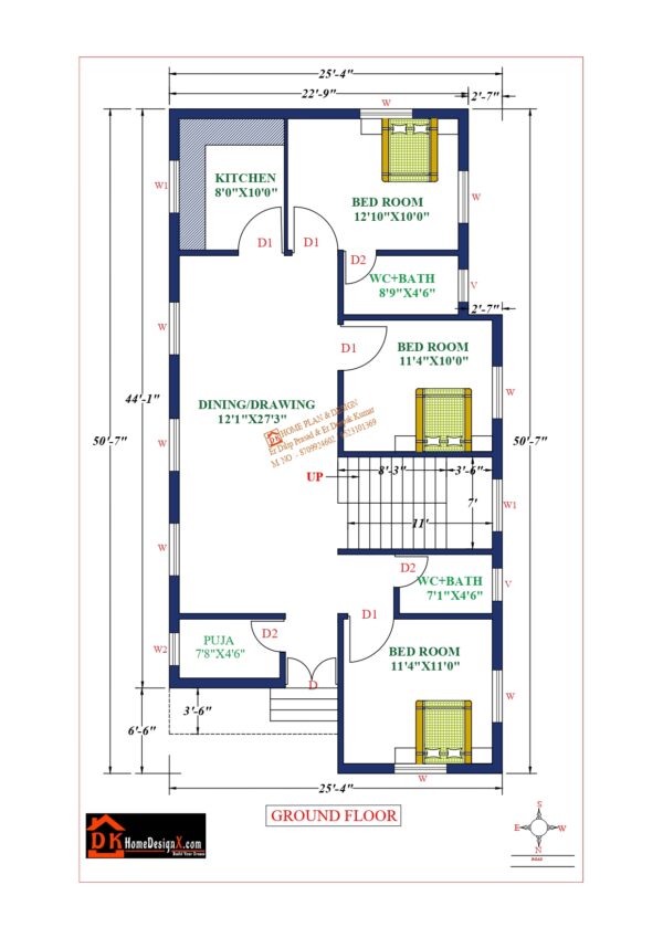 26X51 Affordable House Design