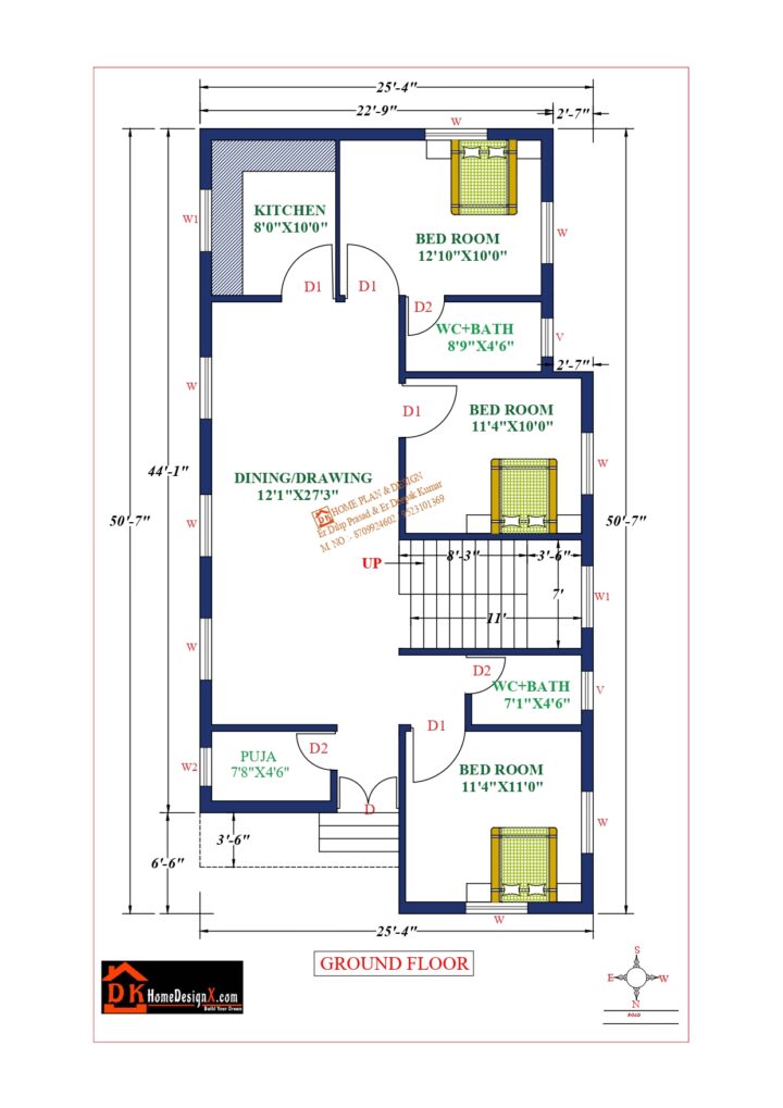 26X51 Affordable House Design