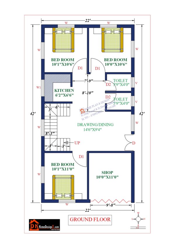 22X42 Affordable House Design