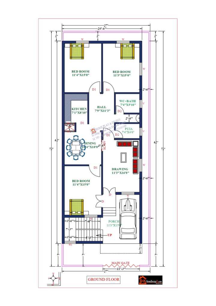27X72 Affordable House Design