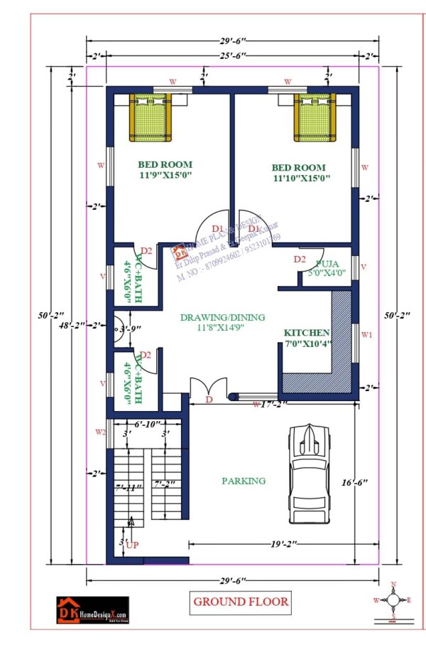 30X51 Affordable House Design