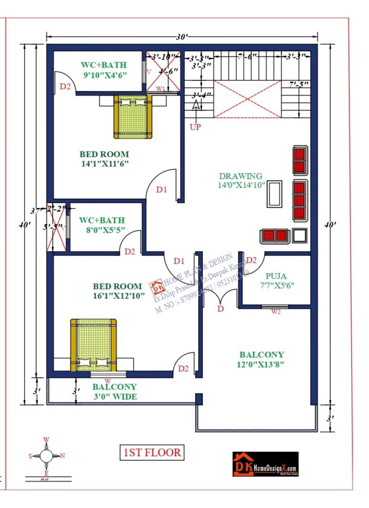 30X40 Affordable House Design - Image 2