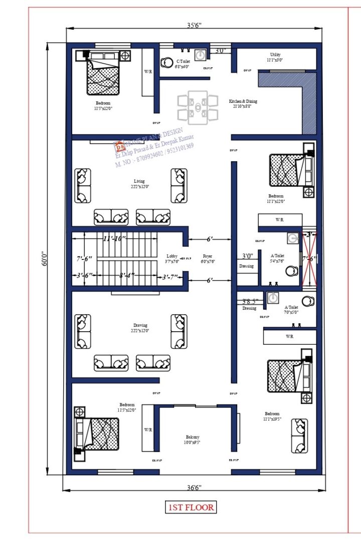 37X60 Affordable House Design