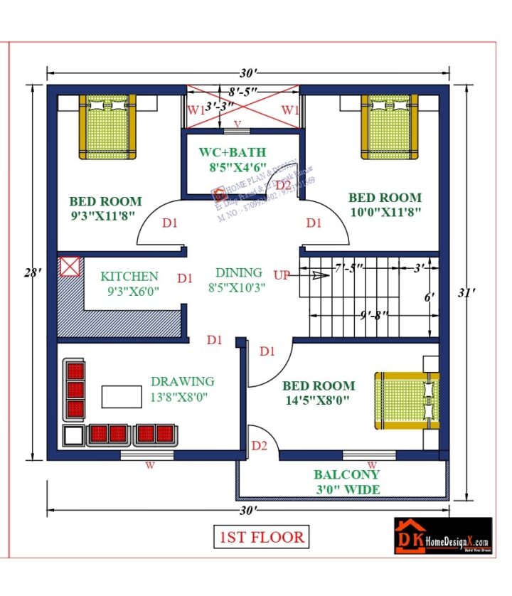30X31 Affordable House Design - Image 2