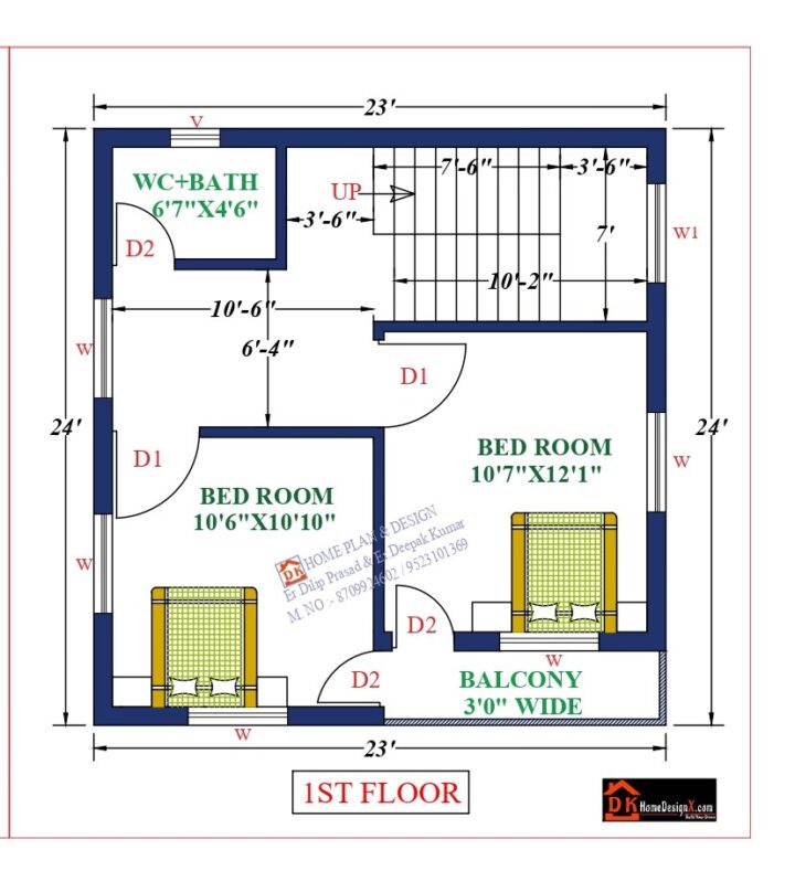 23X24 Affordable House Design - Image 2