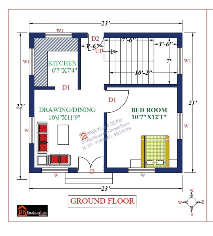 23X24 Affordable House Design