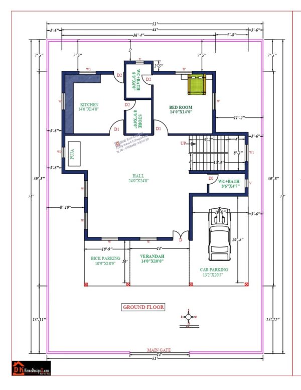 44X51 Affordable House Design