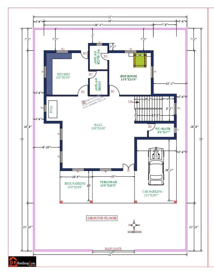 44X51 Affordable House Design