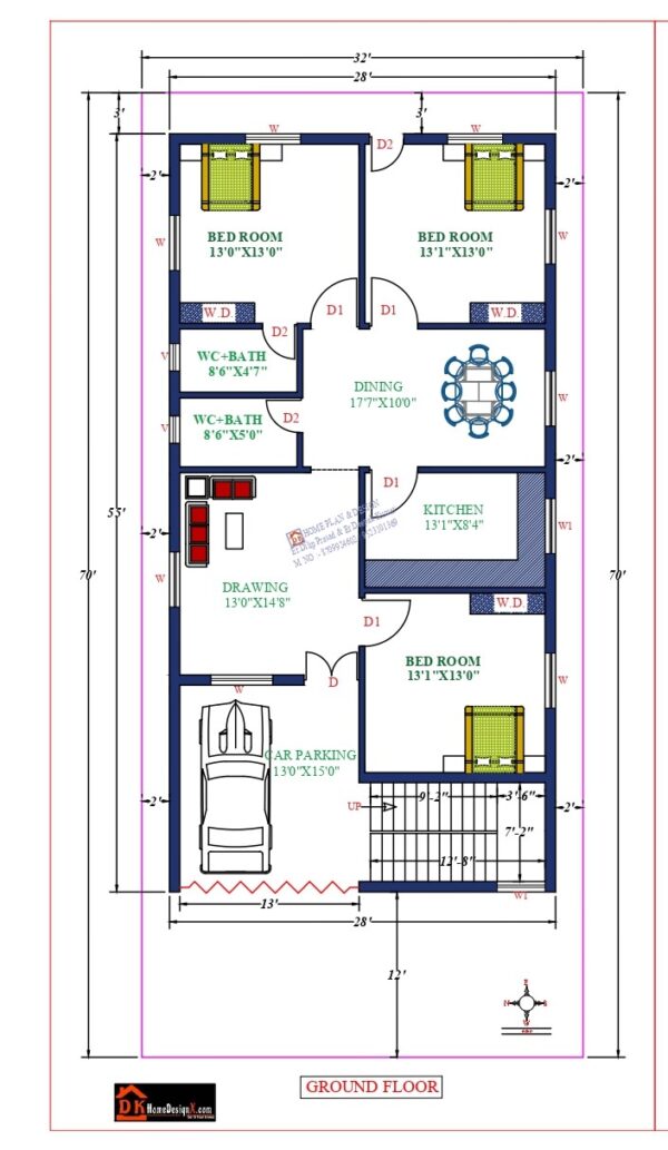 28X61 Affordable House Design