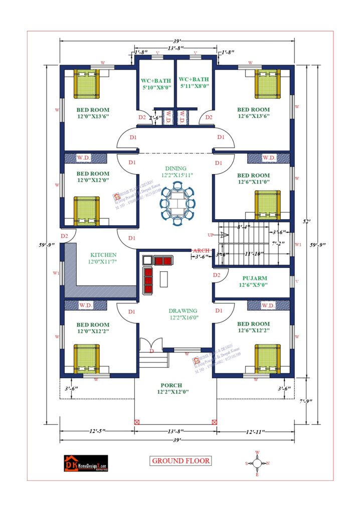 39X52 Affordable House Design