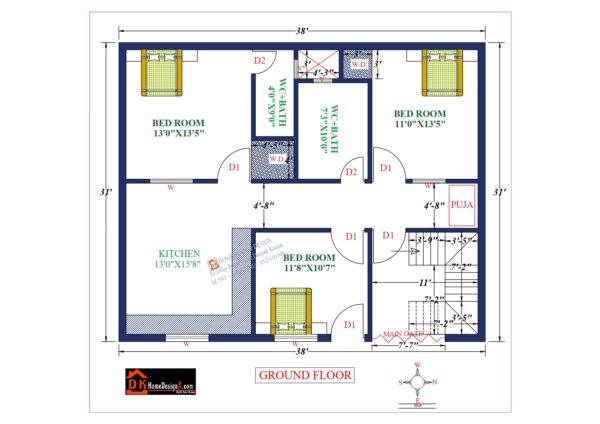 38X31 Affordable House Design