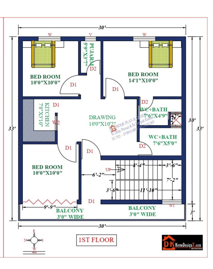 30X33 Affordable House Design - Image 2