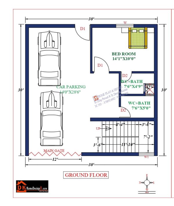 30X33 Affordable House Design