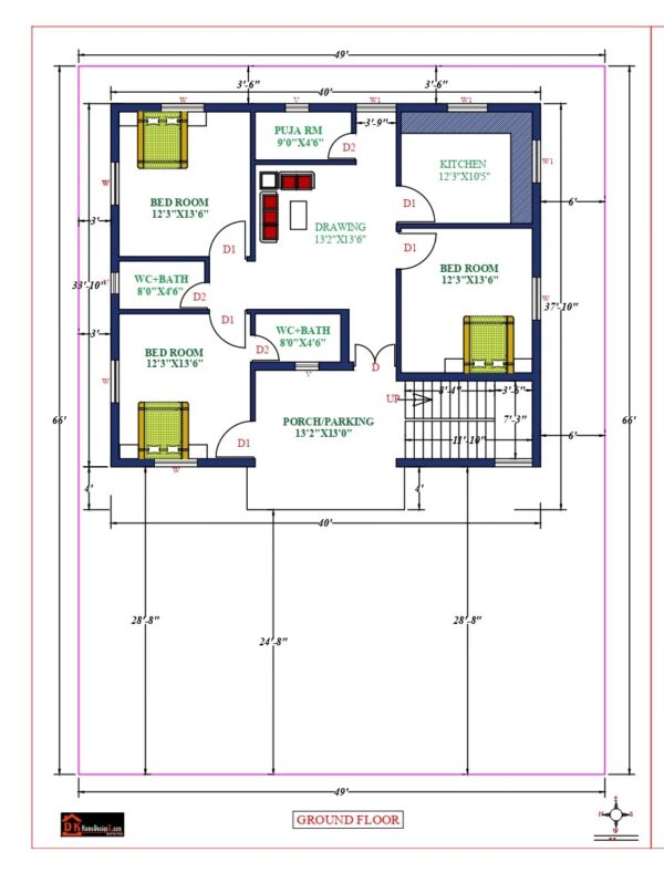 40X38 Affordable House Design