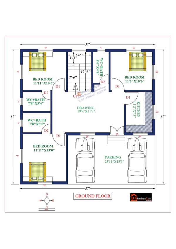 37X37 Affordable House Design