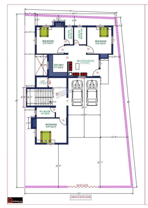 45X85 Affordable House Design