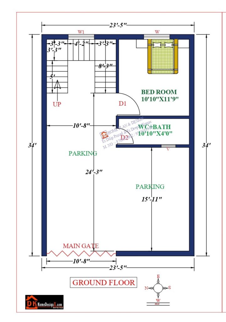 24X37 Affordable House Design