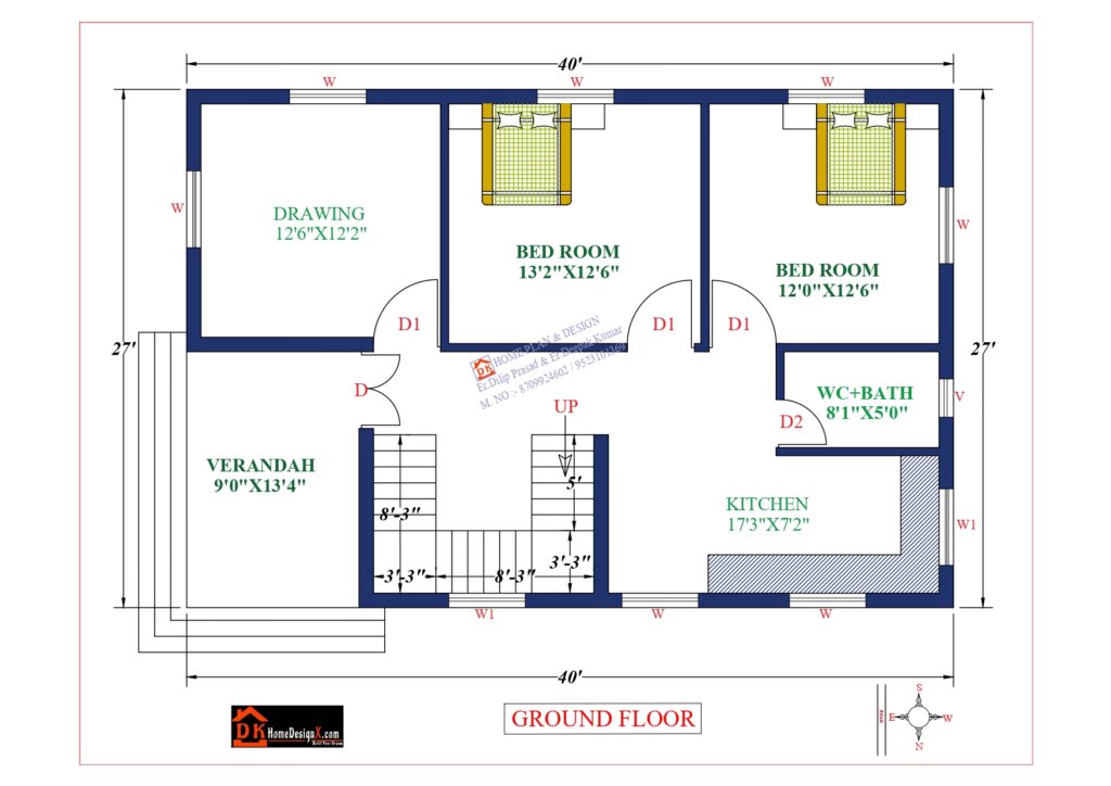 40X27 Affordable House Design DK Home DesignX