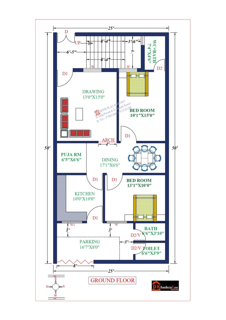 25X50 Affordable House Design