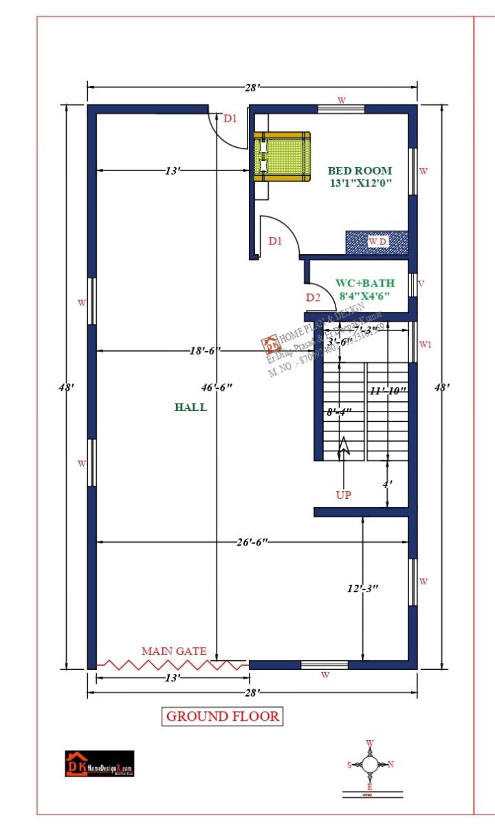 28X55 Affordable House Design - Image 2