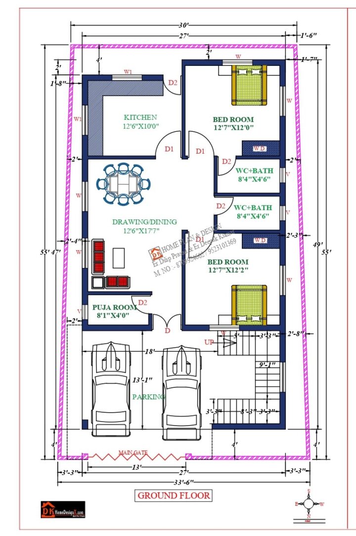55X34 Affordable House Design