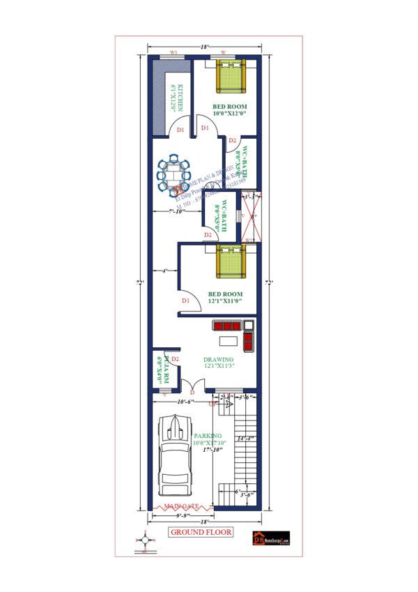 33X42 Affordable House Design