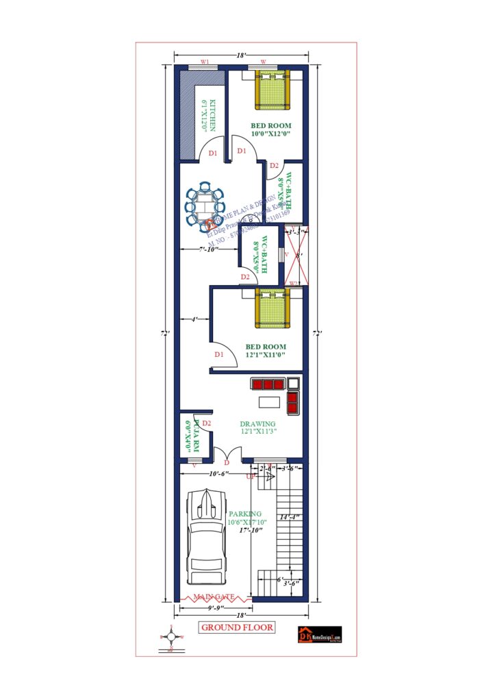 33X42 Affordable House Design