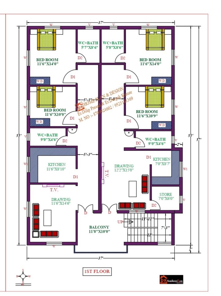 37X55 Affordable House Design - Image 2