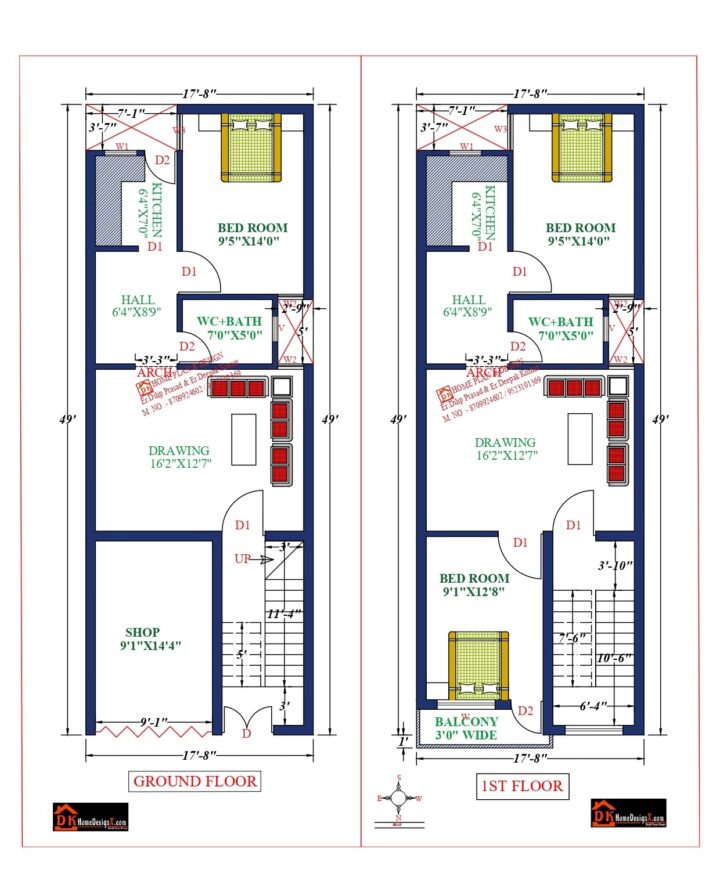 18X49 Affordable House Design